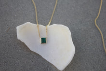Load image into Gallery viewer, OOAK- DEEP GREEN EMERALD PRINCESS NECKLACE
