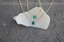 Load image into Gallery viewer, OOAK- DEEP GREEN EMERALD PRINCESS NECKLACE
