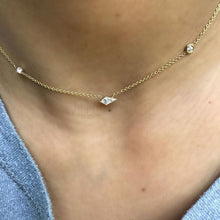 Load image into Gallery viewer, INDY DIAMOND KITE BEZEL NECKLACE
