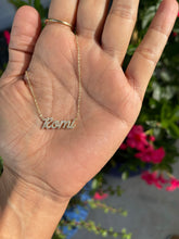 Load image into Gallery viewer, CALIS CURSIVE MUTIPLE DIAMOND NAME NECKLACE
