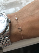 Load image into Gallery viewer, AMARE LETTER INITIAL DIAMOND BRACELET
