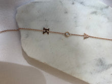 Load image into Gallery viewer, AMARE LETTER INITIAL DIAMOND BRACELET
